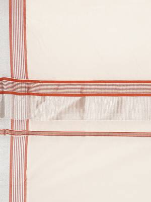 white pure cotton woven saree with blouse 5