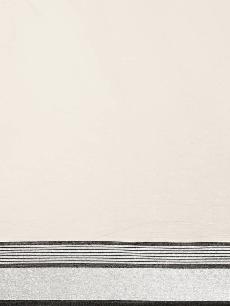 white pure cotton woven saree with blouse