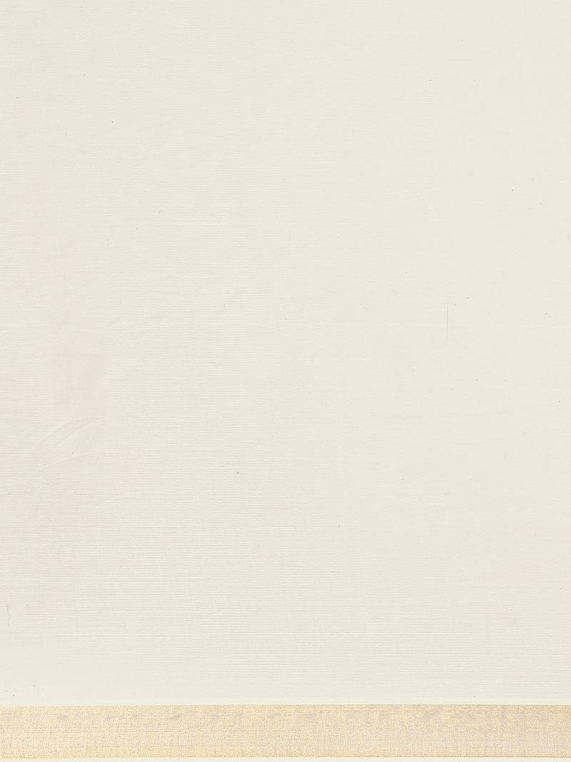 white pure cotton woven saree with blouse