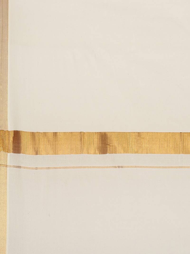 white pure cotton woven saree with blouse