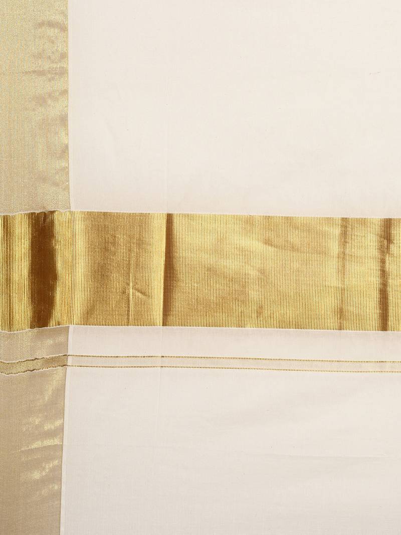 white pure cotton woven saree with blouse