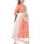 Orange Silk Ikkat Gotta Straight Kurti with Straight Gotta Palazzo and Net Sequence Dupatta