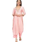 Carrot Pink Gotta Stripes Kurti with Straight Palazzo