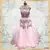 Beautiful pink gown with embroidery and modern embellishments