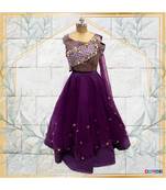 Heavy flared skirt with handwork crop top