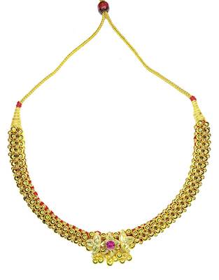 kolhapuri gold plated balpan tik necklace (choker) 1