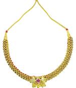 kolhapuri gold plated balpan tik necklace (choker)