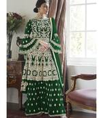 Green Net Pakistani Salwar Kameez