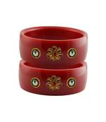 Red Stone Stud Acrylic Bangle with very extra size
