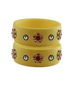 Cream Stone Stud Acrylic Bangle with very extra size