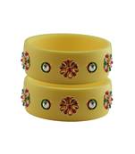 Cream Stone Stud Acrylic Bangle with very extra size