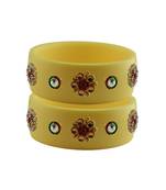 Cream Stone Stud Acrylic Bangle with very extra size