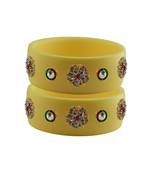 Cream Stone Stud Acrylic Bangle with very extra size