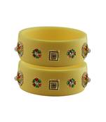 Cream Stone Stud Acrylic Bangle with very extra size