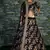 Attractive Black Dori, Zari, and Sequins Embroidered Thai Silk designer lehenga choli designs