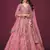 Pink Silk Sequins And Thread Embroidered Lehenga Choli Set