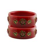Red Stone Stud Acrylic Bangle with very extra size