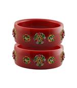 Red Stone Stud Acrylic Bangle with very extra size