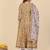 Yellow Hand Work Cotton Anarkali Stitched Kurta Pant With Dupatta