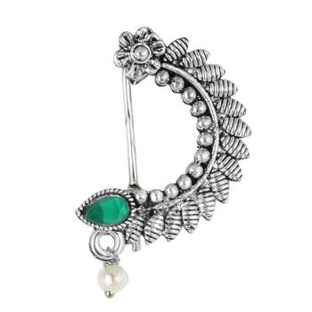 Traditional Oxidised Maharashtrian Nath for women and girls 1