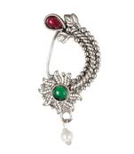 Traditional Oxidised Maharashtrian Nath for women and girls