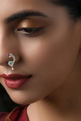 Traditional Oxidised Maharashtrian Nath for women and girls 2