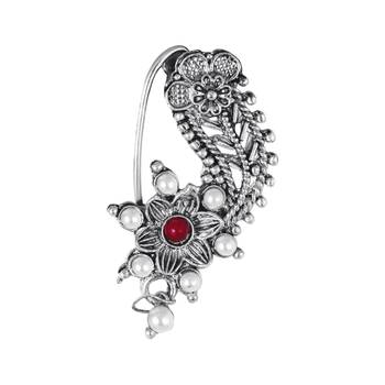 Traditional Oxidised Maharashtrian Nath for women and girls 1
