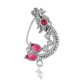 Traditional Oxidised Maharashtrian Nath for women and girls 1