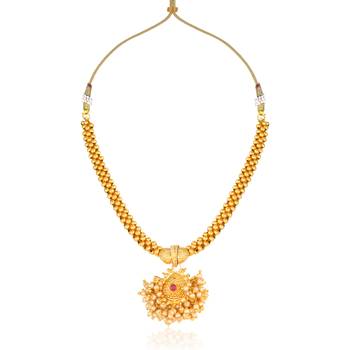 Traditional Maharashtrian Thusi (chokar) necklace for women and girls 1