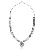 Traditional Oxidised Maharashtrian Thusi (chokar) necklace for women and girls