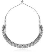 Traditional Oxidised Maharashtrian Thusi (chokar) necklace for women and girls