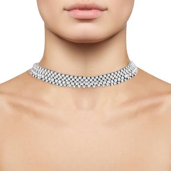 Traditional Oxidised Maharashtrian Thusi (chokar) necklace for women and girls 2