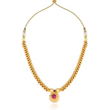 Traditional Maharashtrian Thusi (chokar) necklace for women and girls 1