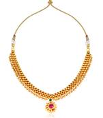 Traditional Maharashtrian Thusi (chokar) necklace for women and girls