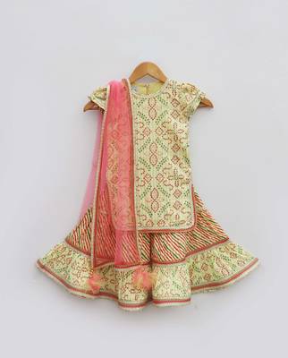 Lemon Yellow Kurti with Sharara 1