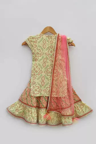 Lemon Yellow Kurti with Sharara