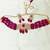 Red Brass Base Gold Plated Polish American Diamond High End Beaded Choker Necklace Jewellery set