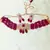 Red Brass Base Gold Plated Polish American Diamond High End Beaded Choker Necklace Jewellery set