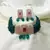 Green Brass Base Gold Plated Polish American Diamond High End Beaded Choker Necklace Jewellery set