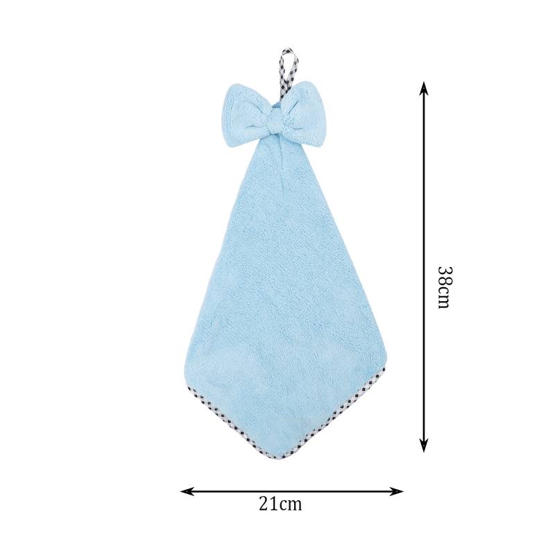 NFI essentials Microfiber Hanging Hand Towel for Wash Basin, Kitchen Basin Set of 4 Multipurpose Hand Wipe Super