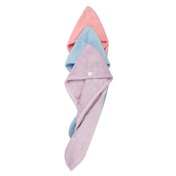 NFI essentials Hair Drying Microfiber Towel Set of 3 Absorbent Super Quick Dry Shower Hair Towel 3