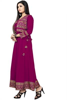 Jambu Creation Women's Rayon Anarkali Kurti with Jacket 4