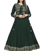 Jambu Creation Women's Rayon Anarkali Kurti with Jacket