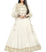 Jambu Creation Women's Rayon Anarkali Kurti with Jacket