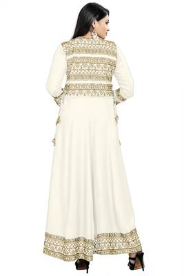 Jambu Creation Women's Rayon Anarkali Kurti with Jacket 2