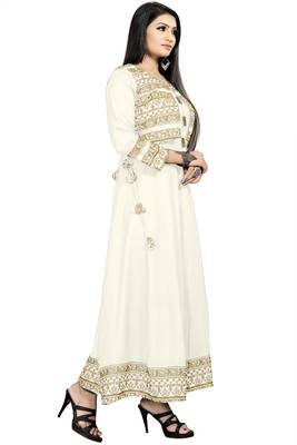 Jambu Creation Women's Rayon Anarkali Kurti with Jacket 3