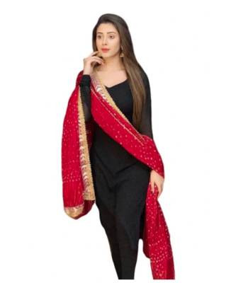 Black Rayon Printed stitched  KurtI 1