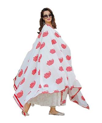 White Rayon Printed stitched  KurtI 1