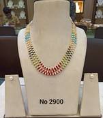 Multicolor pearl necklaces