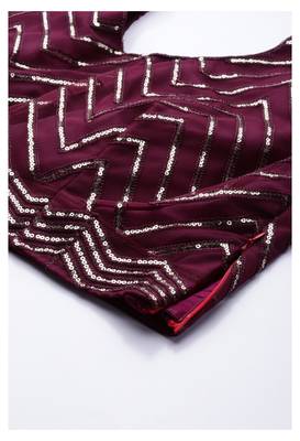 Kvsfab Magenta Embellished Semi-Stitched Lehenga & Unstitched Blouse With Dupatta 6